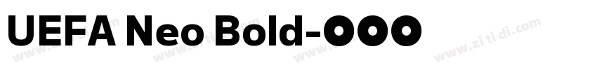 UEFA Neo Bold字体转换
